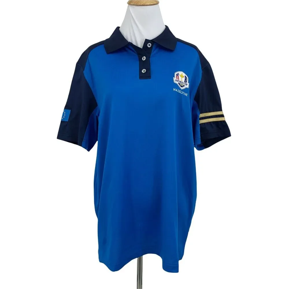 Hazeltine 2016 Golf Tournament Polo Shirt Womens M Medium Short Sleeve Stretch
